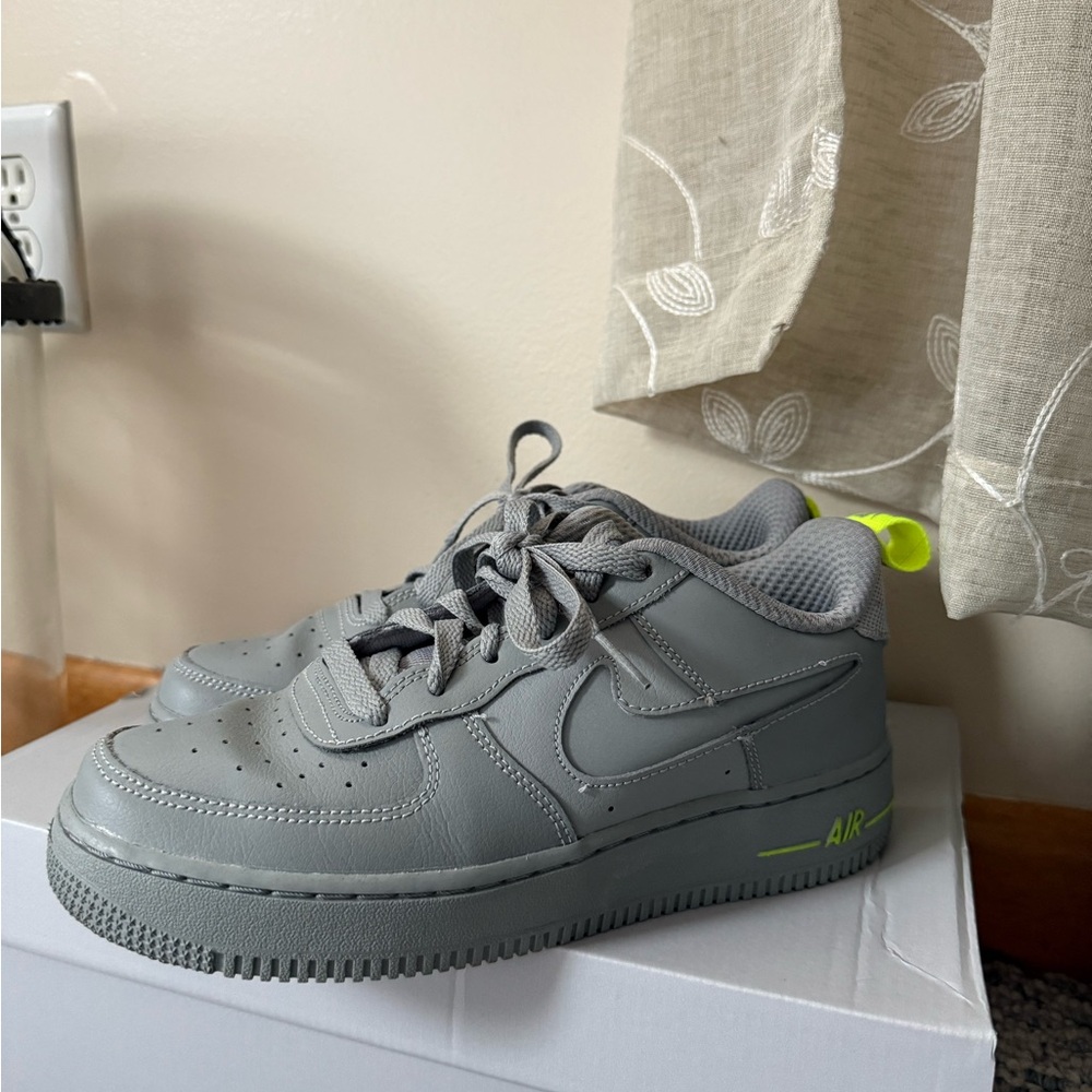 Nike Air Force 1 Gray with Neon Accents